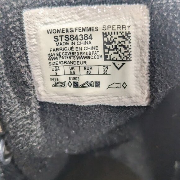 SPERRY Saltwater Women's Size 9 Rubber Duck Rain Boots Black - Picture 7 of 7